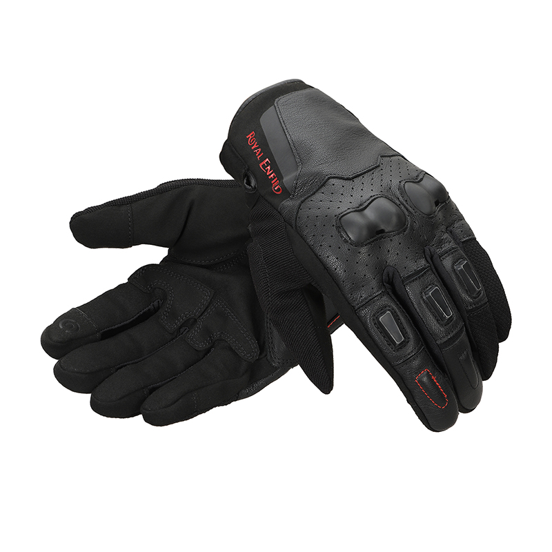 레더 메쉬 블랙 장갑